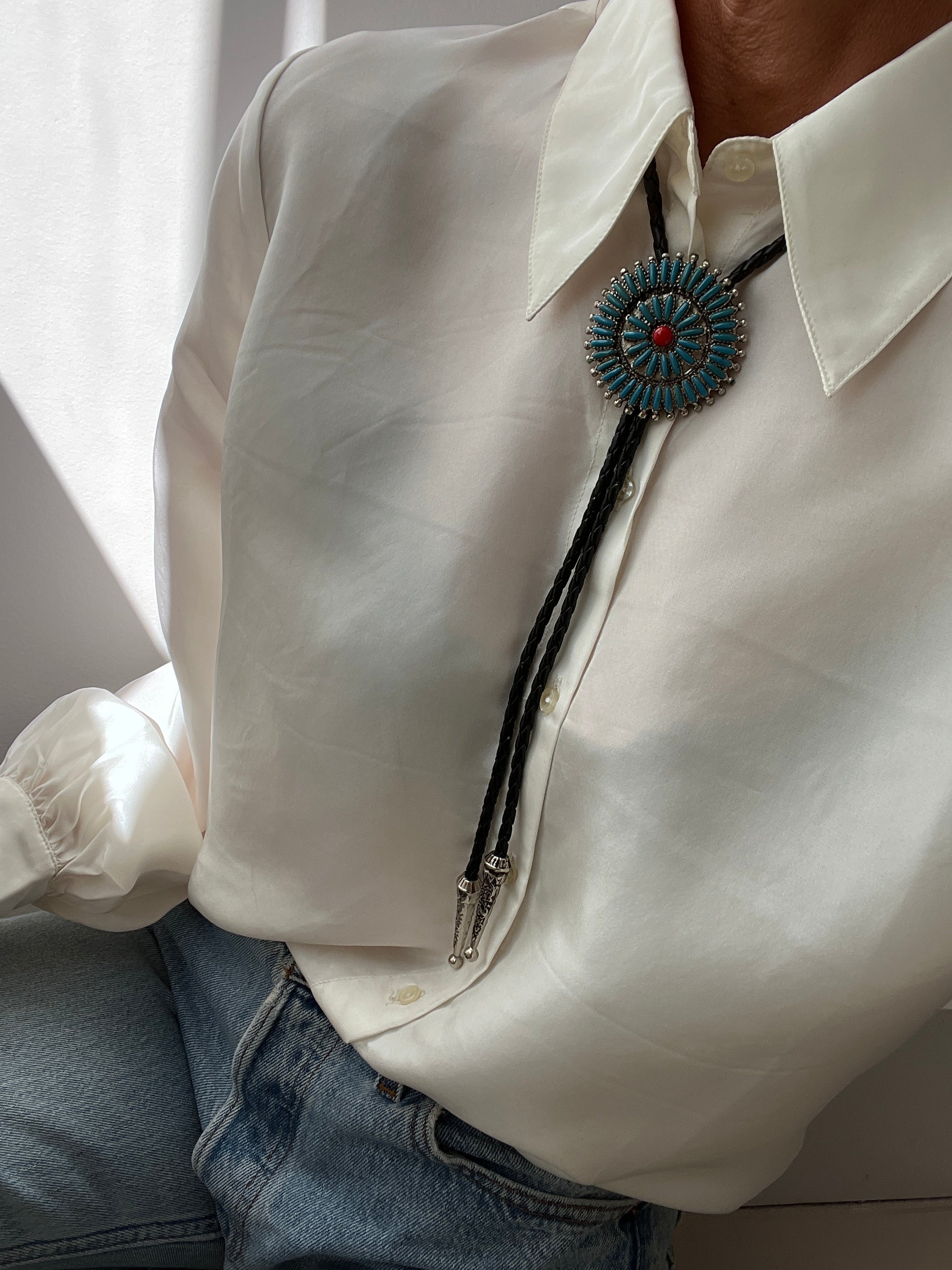 Not specified Necklaces torquoise Bolo Tie Round