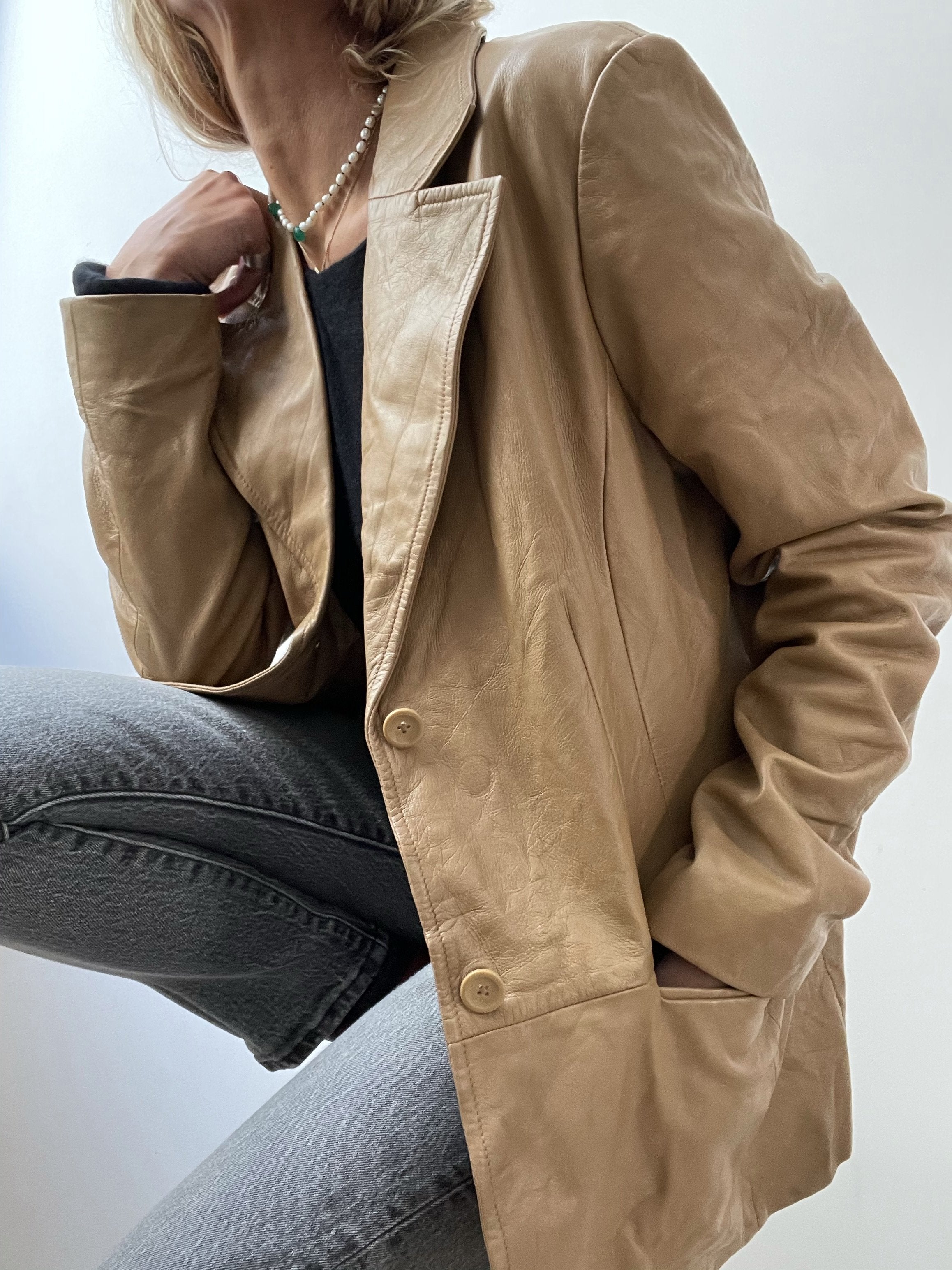 Old navy shop leather jacket