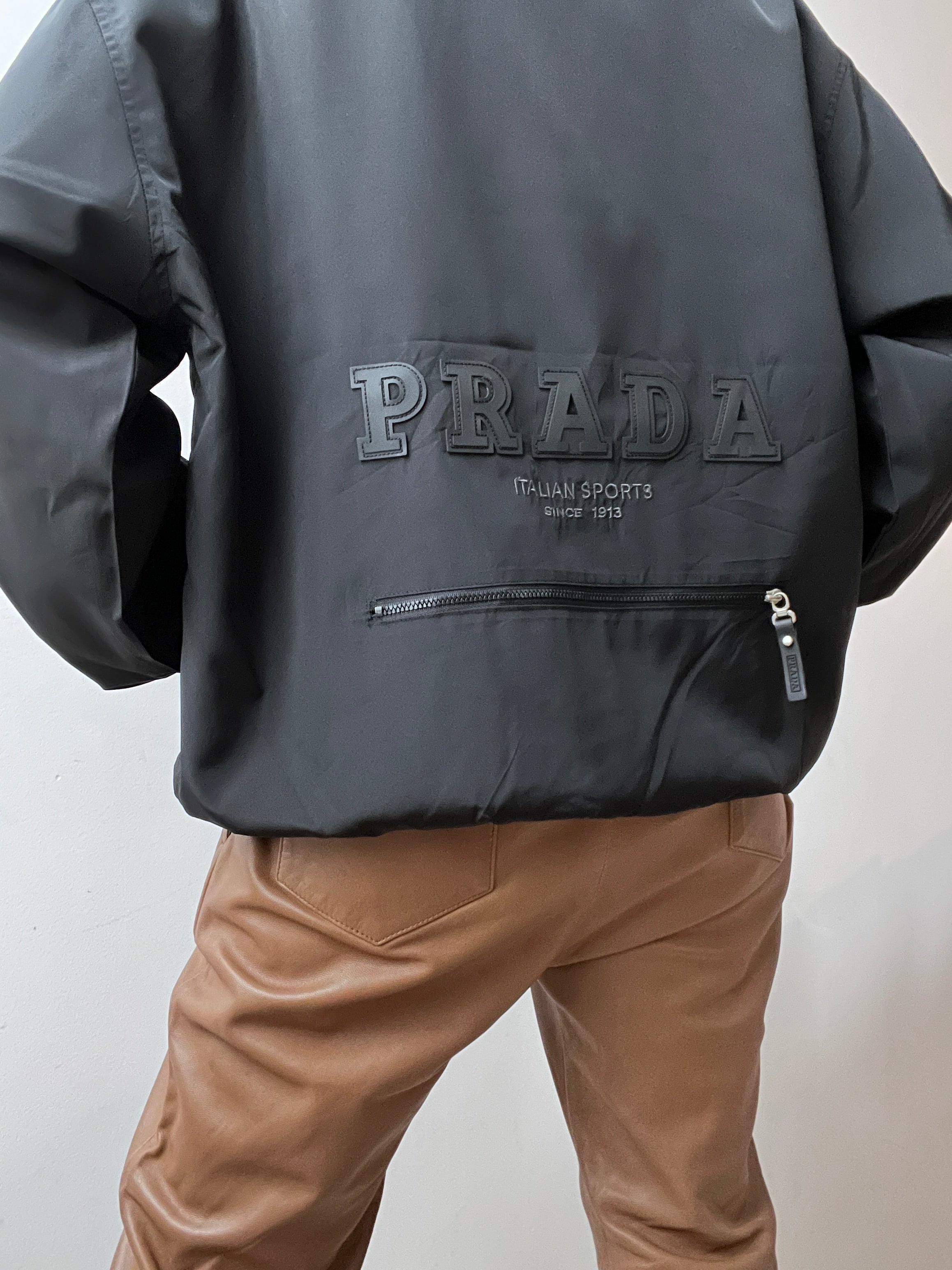 Prada Jackets Medium-Large Black Sports Parka