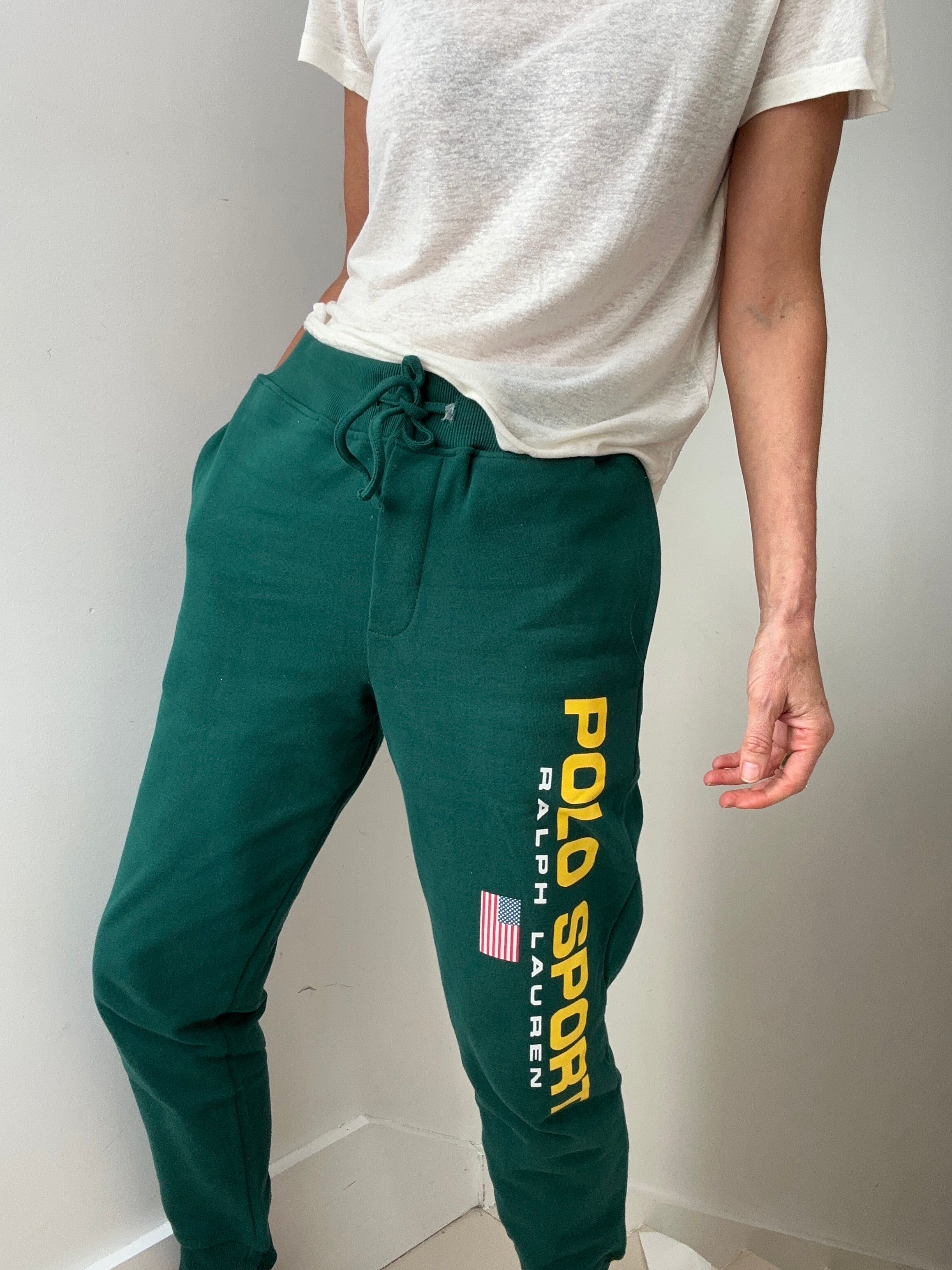 Green cheap polo joggers