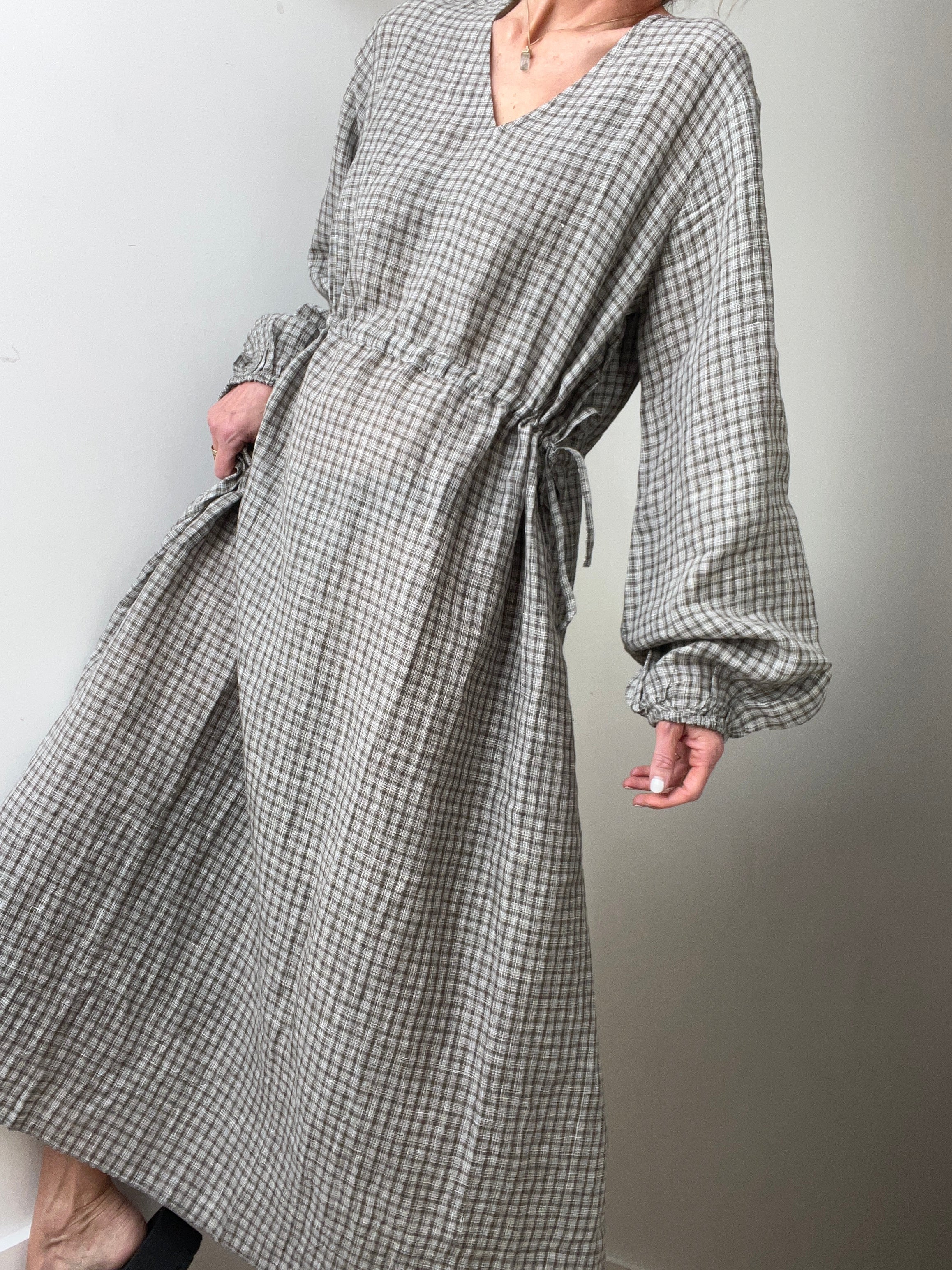 Skall Studio Dresses Skall Studio Maggie Dress Grey Check