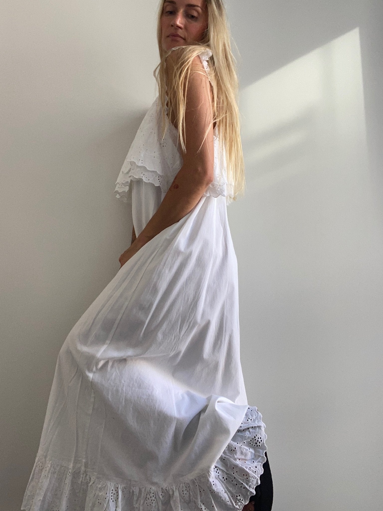 Skall Studio Dresses Skall Studio Uma Lace Dress White