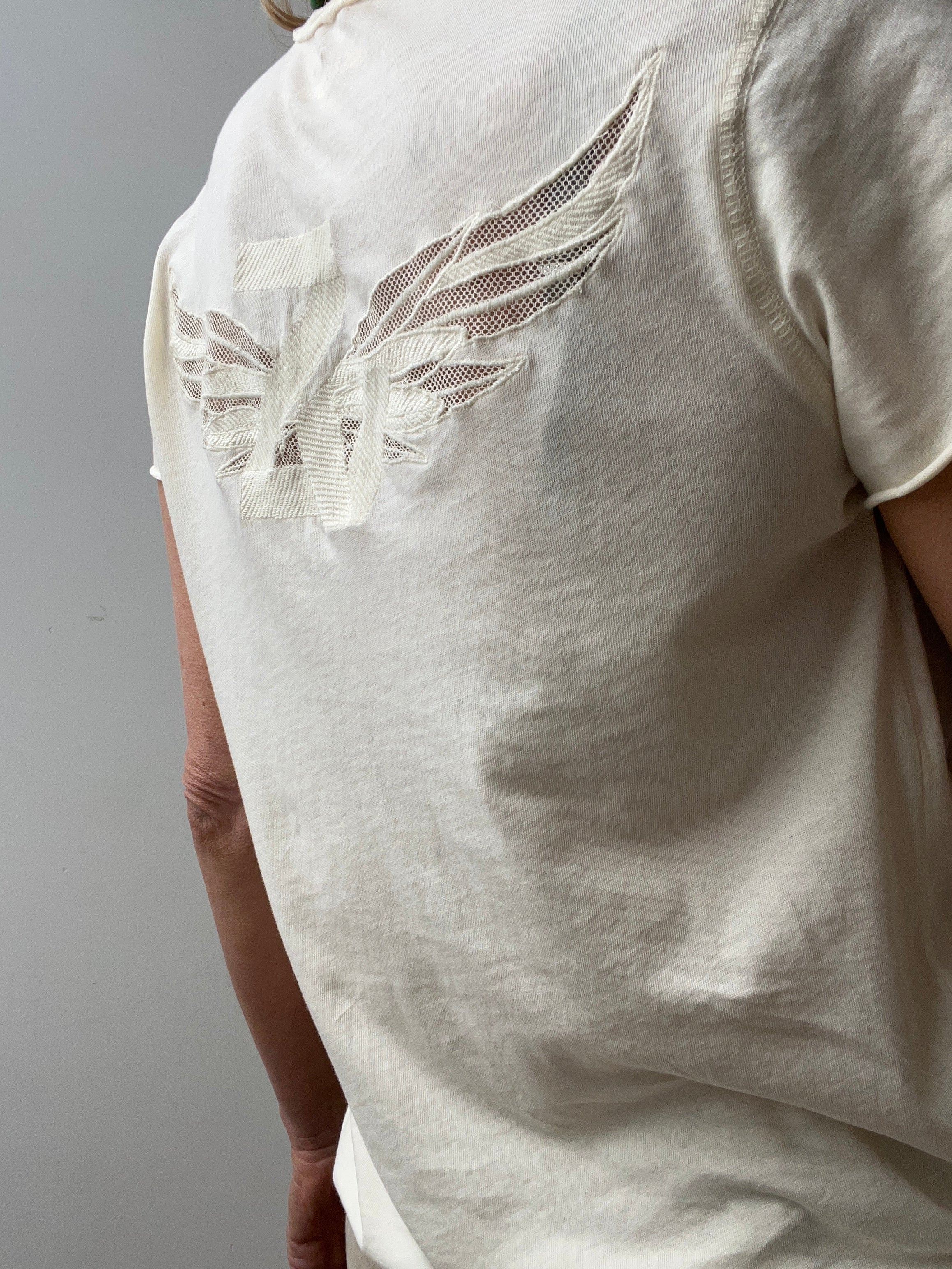Zadig + Voltaire T-Shirts Zadig & Voltaire Story Fishnet Wings Tee